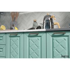 АГАВА Кухонный гарнитур (модульный) акация белая/мята в Приобье - priobie.mebel24.online | фото 2