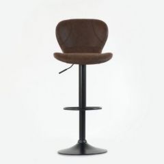 Барный стул Barneo N-86 Time / Black / VPU Brown Vintage коричневый винтаж PK970-18 в Приобье - priobie.mebel24.online | фото 3
