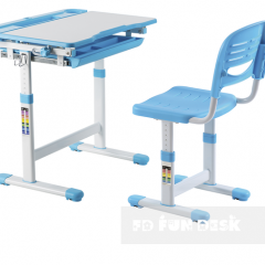 Комплект парта + стул трансформеры Cantare Blue в Приобье - priobie.mebel24.online | фото