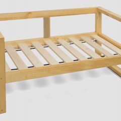 Диван двухместный DEmoku Д-2 (Серебристо-серый/Белый) в Приобье - priobie.mebel24.online | фото 3