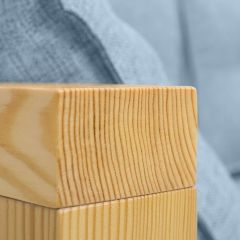 Диван двухместный DEmoku Д-2 (Серебристо-серый/Белый) в Приобье - priobie.mebel24.online | фото 4