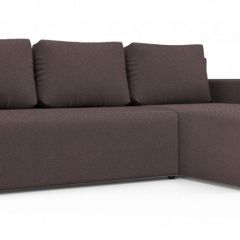 Диван угловой Алиса 3 Bahama PLUM - Teos Dark Brown в Приобье - priobie.mebel24.online | фото