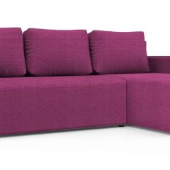 Диван угловой Алиса 3 Shaggy FUCHSIA - TEOS BLACK в Приобье - priobie.mebel24.online | фото