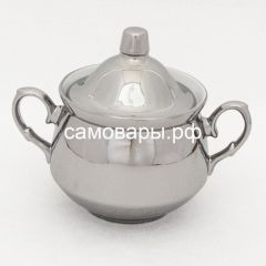 Электрический самовар на 3 литра из латуни никелированный формы "Овал ажурный" в наборе №1, с защитой от выкипания в Приобье - priobie.mebel24.online | фото 6