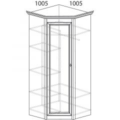 Гостиная Флоренция 4 Дуб оксфорд в Приобье - priobie.mebel24.online | фото 6