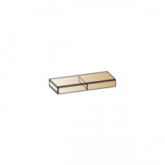 Гостиная Камелия Композиция 1 (Гикори Джексон темный) в Приобье - priobie.mebel24.online | фото 7