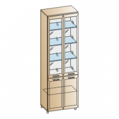 Гостиная Мелисса Композиция 3 (Гикори Джексон светлый) в Приобье - priobie.mebel24.online | фото 7