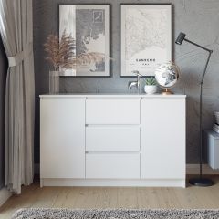 МОРИ Гостиная модульная (белый) в Приобье - priobie.mebel24.online | фото 9