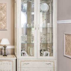 Гостиная Патрисия 2+тв+2 (крем корень глянец) в Приобье - priobie.mebel24.online | фото 3