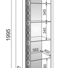 Гостиная Скарлетт (Бодега светлая) в Приобье - priobie.mebel24.online | фото 5