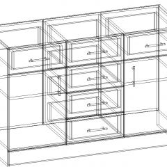 СОФИЯ Комод К1200 2Д (венге/дуб белфорт) в Приобье - priobie.mebel24.online | фото 3