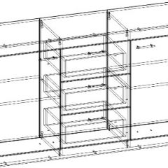 СОНАТА КС-1500 Комод (Дуб сонома/Белый глянец) в Приобье - priobie.mebel24.online | фото 2