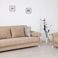 Комплект Роуз ТД 412 диван-кровать + кресло + комплект подушек в Приобье - priobie.mebel24.online | фото