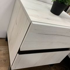 КРАФТ Спальный гарнитур (модульный) белый/венге в Приобье - priobie.mebel24.online | фото 7