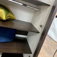 КРАФТ Спальный гарнитур (модульный) белый/венге в Приобье - priobie.mebel24.online | фото 9