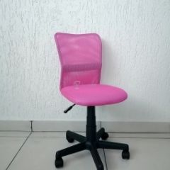 Кресло Barneo K-401 детское (розовая ткань/сетка) в Приобье - priobie.mebel24.online | фото