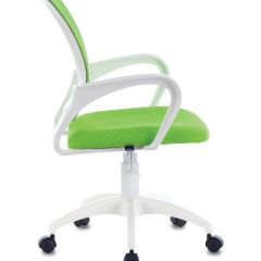 Кресло BRABIX "Fly MG-396W", пластик белый, сетка, салатовое, 532403 в Приобье - priobie.mebel24.online | фото 2