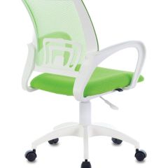 Кресло BRABIX "Fly MG-396W", пластик белый, сетка, салатовое, 532403 в Приобье - priobie.mebel24.online | фото 3