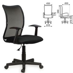 Кресло BRABIX "Spring MG-307" (черное TW) 531406 в Приобье - priobie.mebel24.online | фото 2