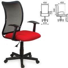 Кресло BRABIX "Spring MG-307" (красное/черное TW) 531405 в Приобье - priobie.mebel24.online | фото 2