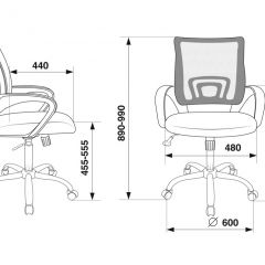 Кресло Бюрократ CH-695N/SL/SD/TW-11 салатовый TW-03A черный TW-11 в Приобье - priobie.mebel24.online | фото 4