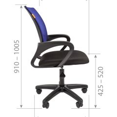 Кресло для оператора CHAIRMAN 696  LT (ткань стандарт 15-21/сетка TW-66) в Приобье - priobie.mebel24.online | фото 5