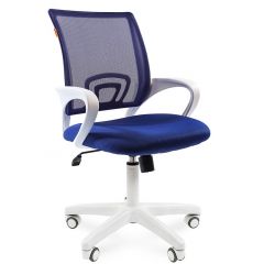 Кресло для оператора CHAIRMAN 696 white (ткань TW-10/сетка TW-05) в Приобье - priobie.mebel24.online | фото