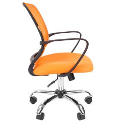 Кресло для оператора CHAIRMAN 698 хром (ткань TW 16/сетка TW 66) в Приобье - priobie.mebel24.online | фото 3