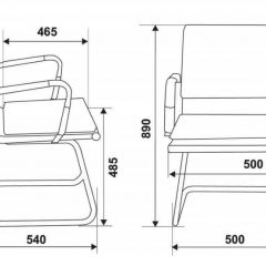 Кресло для посетителя Бюрократ CH-993-Low-V/Black на черный в Приобье - priobie.mebel24.online | фото 3