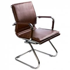 Кресло для посетителя Бюрократ CH-993-Low-V/Brown коричневый в Приобье - priobie.mebel24.online | фото