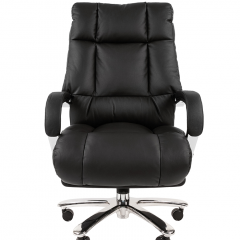 Кресло для руководителя CHAIRMAN 405 (Кожа) Черное в Приобье - priobie.mebel24.online | фото