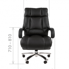 Кресло для руководителя CHAIRMAN 405 (Кожа) Черное в Приобье - priobie.mebel24.online | фото 4