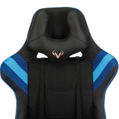 Кресло игровое Бюрократ VIKING 4 AERO BLUE черный/синий в Приобье - priobie.mebel24.online | фото 6