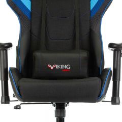 Кресло игровое Бюрократ VIKING 4 AERO BLUE черный/синий в Приобье - priobie.mebel24.online | фото 7