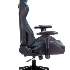 Кресло игровое Бюрократ VIKING 4 AERO BLUE черный/синий в Приобье - priobie.mebel24.online | фото 8