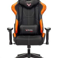 Кресло игровое Бюрократ VIKING 5 AERO ORANGE черный/оранжевый в Приобье - priobie.mebel24.online | фото 3