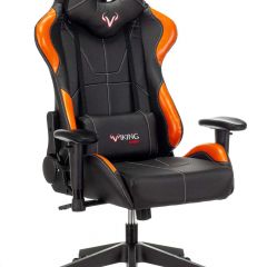 Кресло игровое Бюрократ VIKING 5 AERO ORANGE черный/оранжевый в Приобье - priobie.mebel24.online | фото