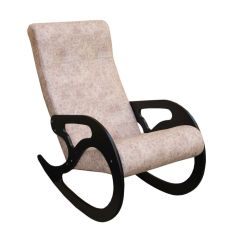 Кресло-качалка №2 (велюр Флора 003/венге) в Приобье - priobie.mebel24.online | фото