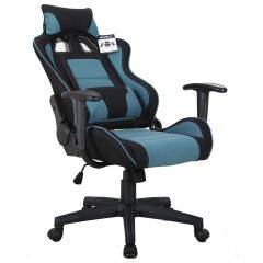 Кресло компьютерное BRABIX "GT Racer GM-100" (черное/голубое) 531818 в Приобье - priobie.mebel24.online | фото 4