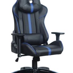 Кресло компьютерное BRABIX "GT Carbon GM-120" (черное/синее) 531930 в Приобье - priobie.mebel24.online | фото