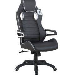 Кресло компьютерное BRABIX Techno Pro GM-003 (экокожа черное/серое, вставки серые) 531814 в Приобье - priobie.mebel24.online | фото 2