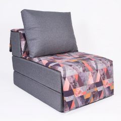 Кресло-кровать бескаркасное Харви (серый-сноу манго) в Приобье - priobie.mebel24.online | фото