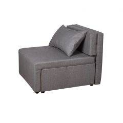 Кресло-кровать Милена (серый) Велюр в Приобье - priobie.mebel24.online | фото