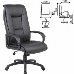 Кресло офисное BRABIX PREMIUM "Work EX-513" (экокожа, черное) 531943 в Приобье - priobie.mebel24.online | фото 2