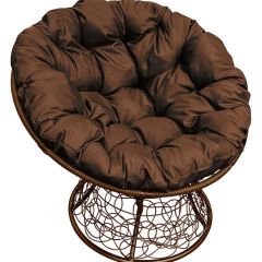 Кресло "ПАПАСАН" ротанг (каркас коричневый) в Приобье - priobie.mebel24.online | фото