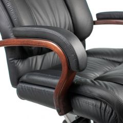 Кресло руководителя Бюрократ T-9925WALNUT/BLACK в Приобье - priobie.mebel24.online | фото 4