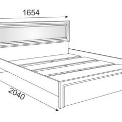Кровать 1.6 Беатрис М09 с мягкой спинкой и настилом (Орех гепланкт) в Приобье - priobie.mebel24.online | фото 2