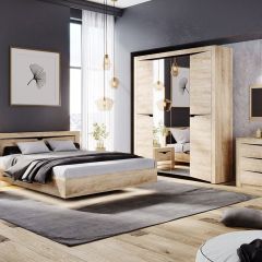 Кровать 1600 парящая с ПМ НКМ Версаль-5 секция №6 в Приобье - priobie.mebel24.online | фото 2