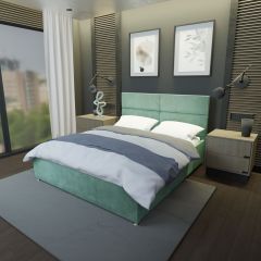 Кровать Аврора Решетка+ПМ (1600) *БЕЗ ДНА в Приобье - priobie.mebel24.online | фото