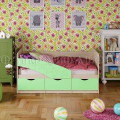 Кровать Бабочки (Салатовый матовый) 1600 в Приобье - priobie.mebel24.online | фото